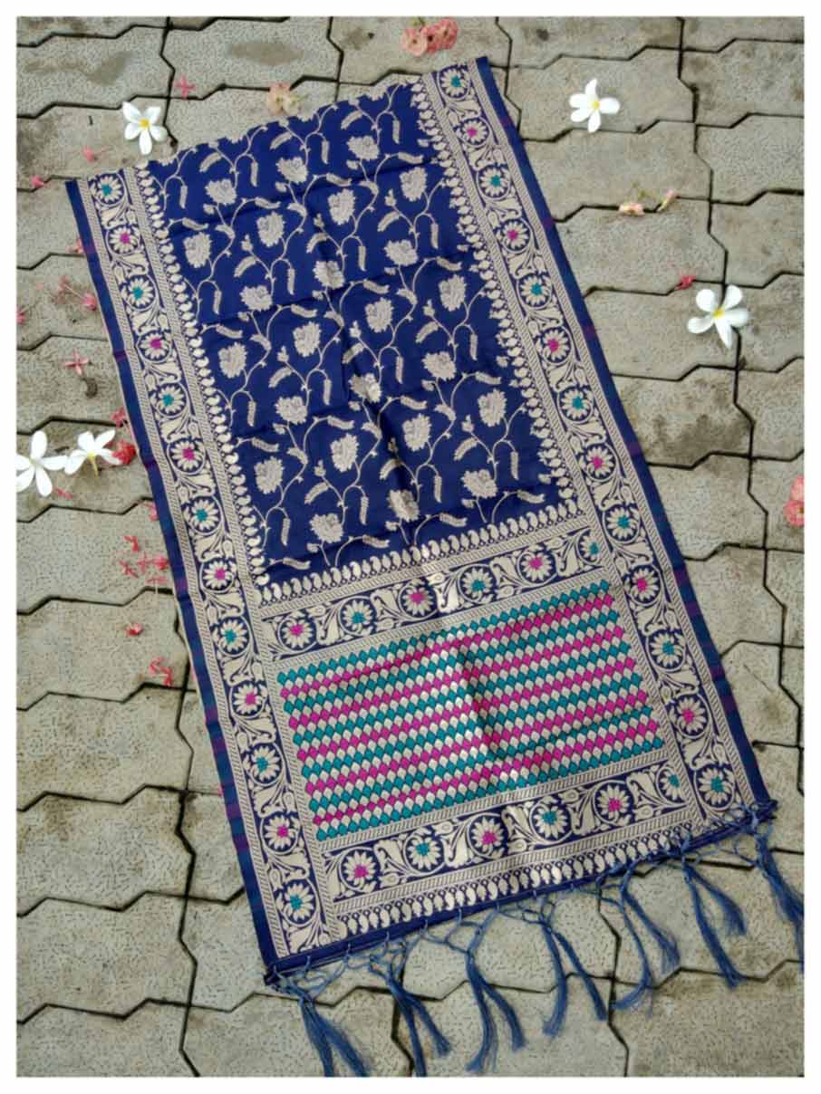 Banarasi Silk Zari Work Wholesale Dupatta-KD264 Banarasi Silk Zari Work Wholesale Dupatta-KD264